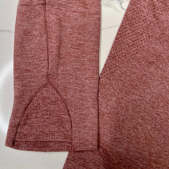 Lululemon  Swiftly Tech Long Sleeve Shirt 2.0 *Race Length Spiced Chai/Pink Rose - Picture 4 of 15